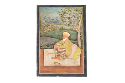 Lot 364 - A PORTRAIT OF A DERVISH UNDER A TREE