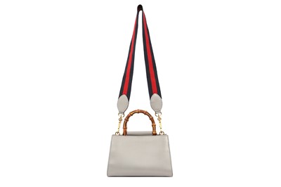 Lot 59 - Gucci Mini Nymphaea Bamboo Two Tone Bag