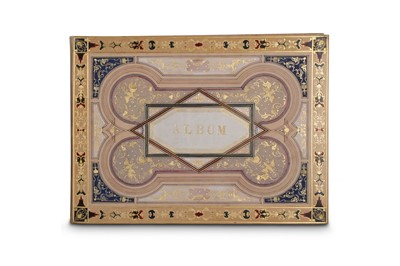 Lot 282 - A CHINESE ALBUM OF SEVEN GOUACHE PAINTINGS ON PITH PAPER.