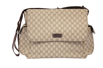 Lot 174 - Gucci Beige Supreme Monogram Crossbody Messenger