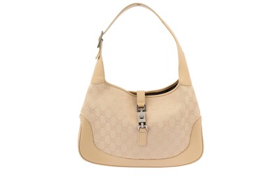 Lot 171 - Gucci Beige Monogram Jackie Bag