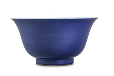 Lot 128 - A CHINESE POWDER-BLUE BOWL.
