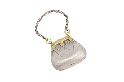 Lot 22 - A Victorian parcel-gilt sterling silver novelty purse, London 1872 by William Summers