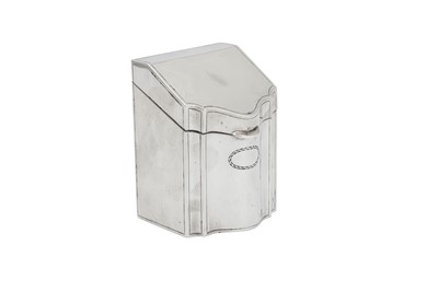 Lot 21 - A George V sterling silver novelty playing cards case, Sheffield 1912 by Fenton, Russell & Co Ltd