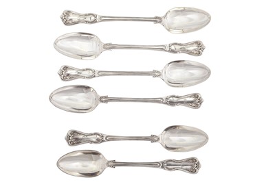 Lot 287 - An exceptional and extensive William IV sterling silver triple table service of flatware / full canteen, London 1836 by Mary Chawner