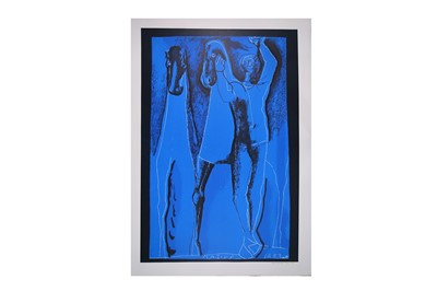 Lot 465 - Marini (Marino, after) Composizione in Blu. c.1953