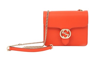 Lot 150 - Gucci Orange GG Interlocking Crossbody