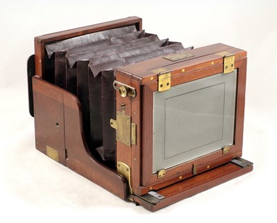 Lot 58 - Sands Hunter Half Plate Stereo Tailboard Camera