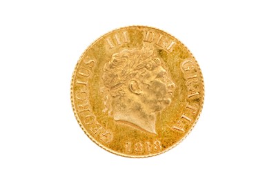 Lot 80 - Half-Sovereign, George III 1818, engraved by...