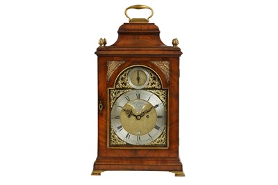 Lot 176 - A FINE LATE 18TH CENTURY MAHOGANY AND BRASS MOUNTED TABLE CLOCK SIGNED JOHN LAMBERT, LONDON