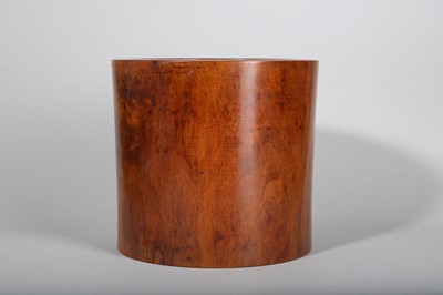 Lot 62 - A CHINESE HUALI WOOD BRUSHPOT, BITONG.