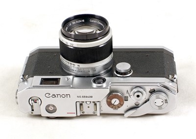 Lot 80 - Canon Model L1 Rangefinder Camera & 50mm f1.8 Lens