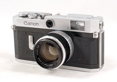 Lot 81 - Canon P (Populaire) Rangefinder Camera & 50mm f1.8 Lens