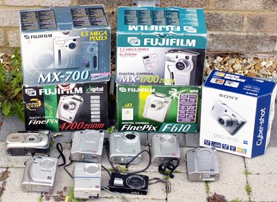 Lot 380 - Collection of Fuji & Other Compact Digital Cameras