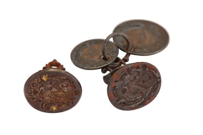 Lot 69 - Bree Family Lot 69-74 – Two 18th century steel wax seals, circa 1750-80