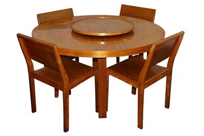 Lot 43 - ALVAR AALTO FOR FINMAR LTD, FINLAND: Table 91 with lazy susan