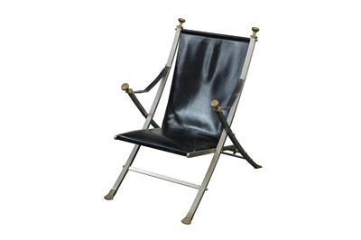 Lot 185 - OTTO PARZINGER for MAISON JANSEN: a campaign chair