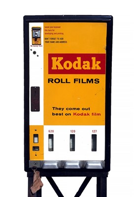 Lot 134 - A Rare 1950s Free-Standing Kodak Film Vending Machine