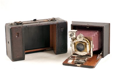 Lot 28 - A Rare Rietzschel Clack Combined Roll Film/Plate Camera
