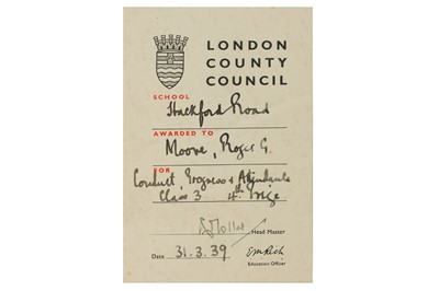 Lot 120 - THE WORKS OF WILLIAM SHAKESPEARE PRESENTED TO ROGER MOORE