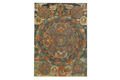 Lot 407a - A TIBETAN THANGKA.
