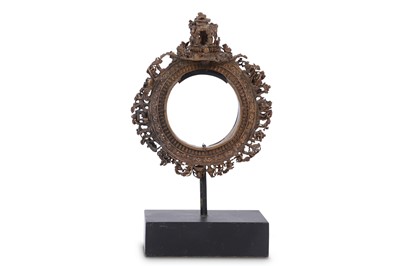 Lot 419 - A NEPALESE CAST COPPER BRAHMAN'S PEIREST'S BRACELET.