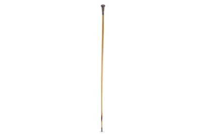 Lot 354 - λ A CHINESE RHINOCEROS HORN WHIP.