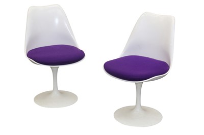 Lot 74 - EERO SAARINEN, FINLAND, (1910-1961): a set of four tulip chairs