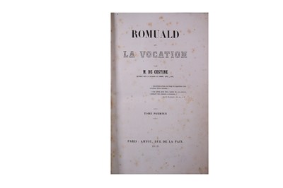Lot 324 - Custine (Astolphe-Louis-Léonor, Marquis de)