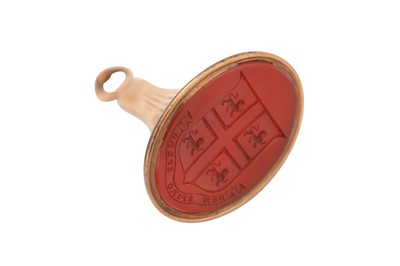 Lot 67 - A George III early 19th century unmarked gold seal, circa 1800