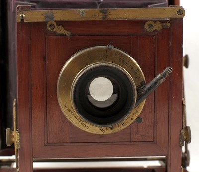 Lot 49 - The 'ETAH' Half Plate Wood & Mahogany Field Camera