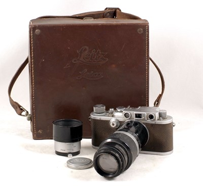 Lot 89 - A Chrome Leica IIIb Rangefinder Camera