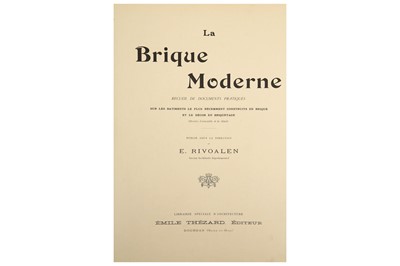 Lot 308 - Architecture.- Rivoalen (E.)
