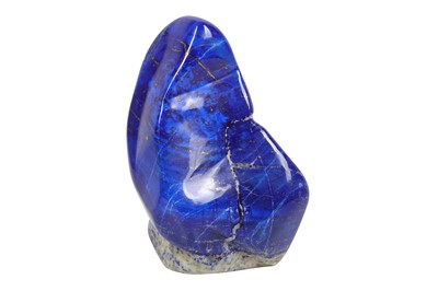 Lot 300 - A SOLID LAPIS LAZULI FREE FORM SPECIMEN