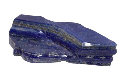 Lot 296 - A LARGE SOLID LAPIS LAZULI FREE FORM SPECIMEN