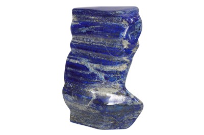 Lot 297 - A LARGE SOLID LAPIS LAZULI FREE FORM SPECIMEN