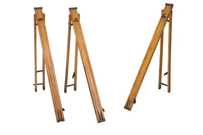 Lot 104 - A SET OF THREE VINTAGE TRIPOD LEGS
