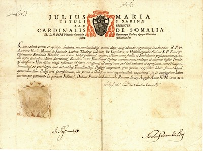 Lot 1693 - Cavazzi della Somaglia (Giulio Maria, Cardinal)