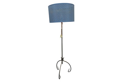 Lot 272 - UNKNOWN, a wrought steel standard lamp