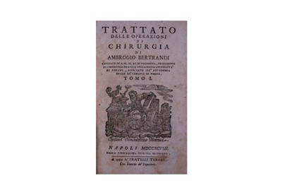 Lot 378 - Surgery.- Bertrandi (Ambrogio)