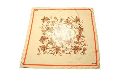 Lot 68 - PRADA FLORAL PRINT SILK SCARF