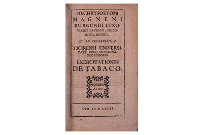Lot 381 - Tobacco.- Magnen (Jean Chrysostôme)