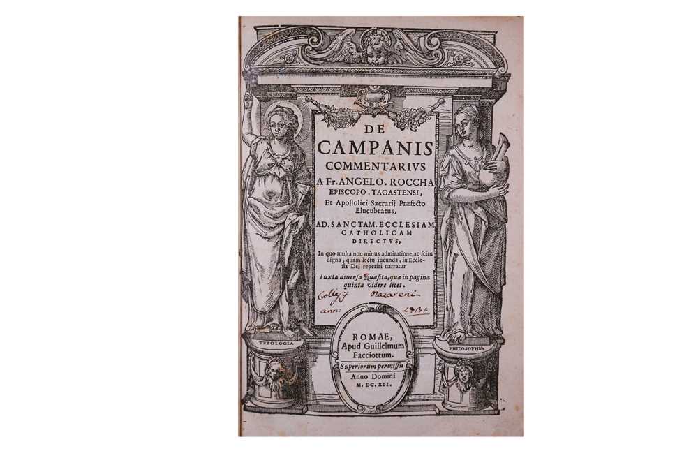 Lot 312 - Bells.- Rocca (Angelo, bishop)