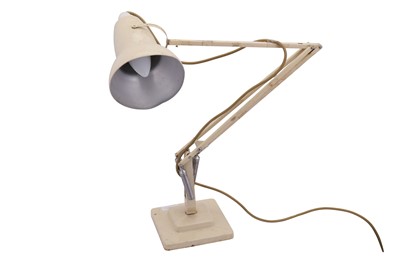Lot 52 - HERBERT TERRY AND SONS LTD.,ENGLAND, a cream enamelled metal anglepoise lamp