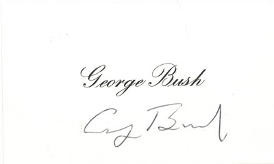 Lot 1285 - US Presidents.- Richard Nixon & George Bush Sr