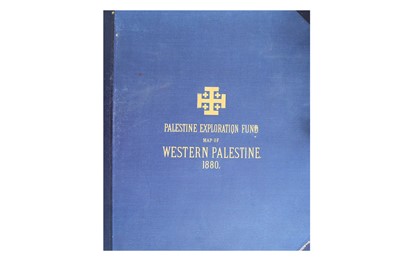 Lot 877 - MAP OF WESTERN PALESTINE, BY C.R CONDER R.E. KITCHNER