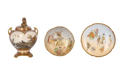 Lot 778 - A GROUP OF JAPANESE SATSUMA WARE.
