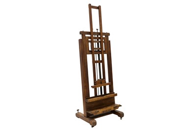 Lot 924 - AN ENGLISH LATE 19TH CENTURY ROBERSON OAK STUDIO EASEL