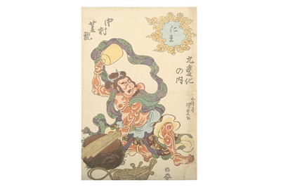 Lot 797 - A WOODBLOCK PRINT BY KUNISADA. (1786 – 1865)
