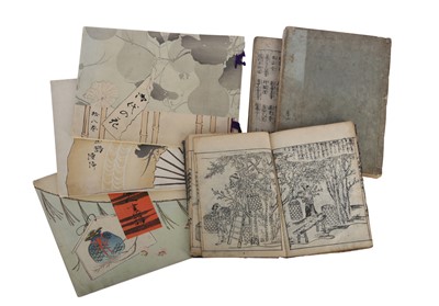 Lot 808 - SIX JAPANESE ILLUSTRATED BOOKS.